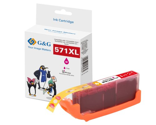 G&G 13858, Højt (Xl) Udbytte, Magenta, 10,8 Ml, 1 Stk, 651 Sider, Enkelt Pakke