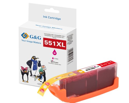 G&G 14568, Højt (Xl) Udbytte, Magenta, 10,9 Ml, 1 Stk, 929 Sider, Enkelt Pakke