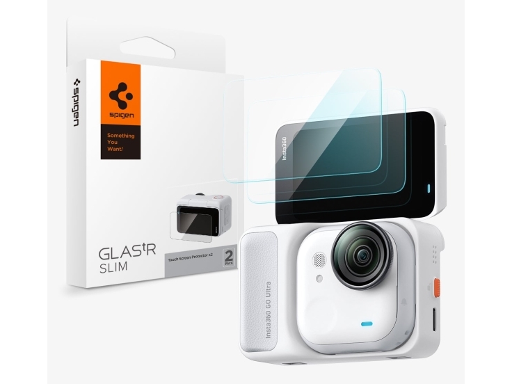 Spigen Agl11171, Transparent, Insta360, Go Ultra, Hærdet Glas, Klar Skærmbeskytter, 9H