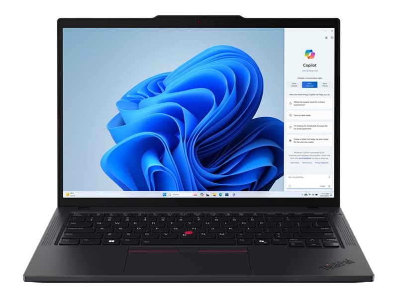 Lenovo ThinkPad T14 Gen 5 21MD - 180 graders gångsjärnskonstruktion - AMD Ryzen 5 - 8540U / upp till 4.9 GHz - Win 11 Pro - Radeon 740M - 32 GB RAM - 512 GB SSD TCG Opal Encryption, Performance - 14 IPS 1920 x 1200 - Gigabit Ethernet - Wi-Fi 6E, Bluetooth - svart | Datorer & Surfplattor - Bärbar dator | GameStuff