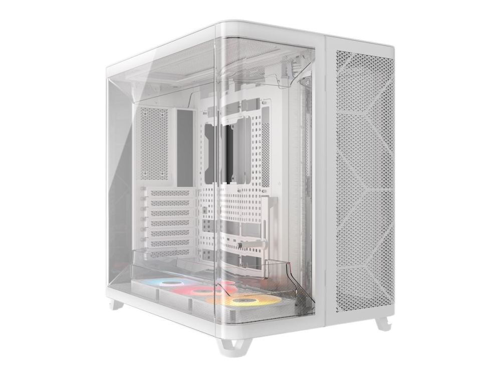 Corsair Air 5400 Rs-R Argb, Midi Tower, Pc, Weiß, Atx, Eatx, Micro Atx, Mini-Itx, Stahl, Gehärtetes Glas, Gaming