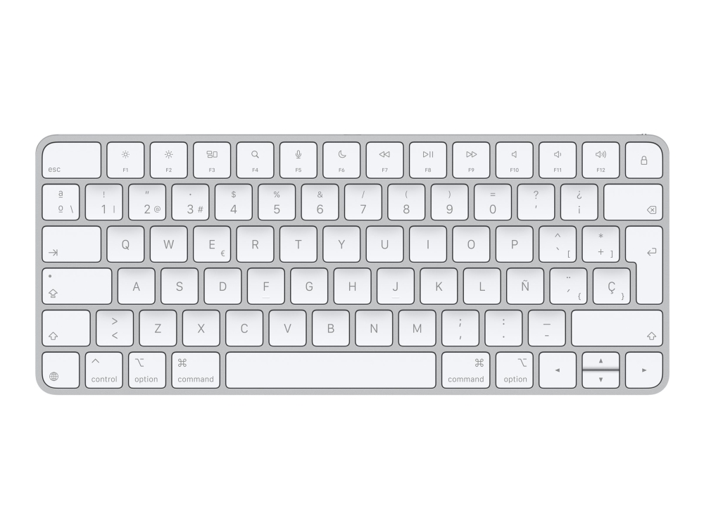 Apple Magic, Verkabelt & Kabellos, Usb + Bluetooth, Qwerty, Weiß
