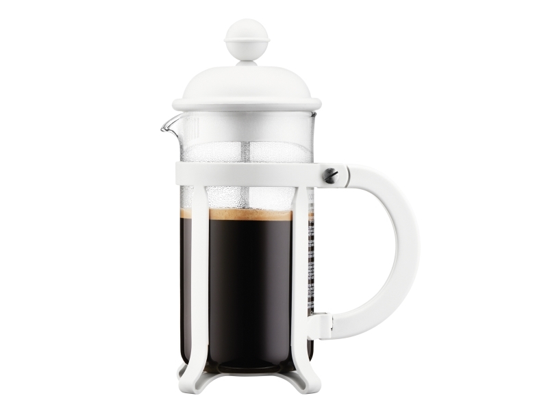 Bodum Java, Französische Presse, 0,35 L, Weiß, Glas, Edelstahl