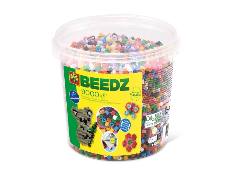 SES Creative Beedz 06321, Pärlor till pärlplattor, 9000 styck, Plast, Multifärg, Barn, Pojke/flicka | Leksaker - Kreativitet - Pärlor | GameStuff
