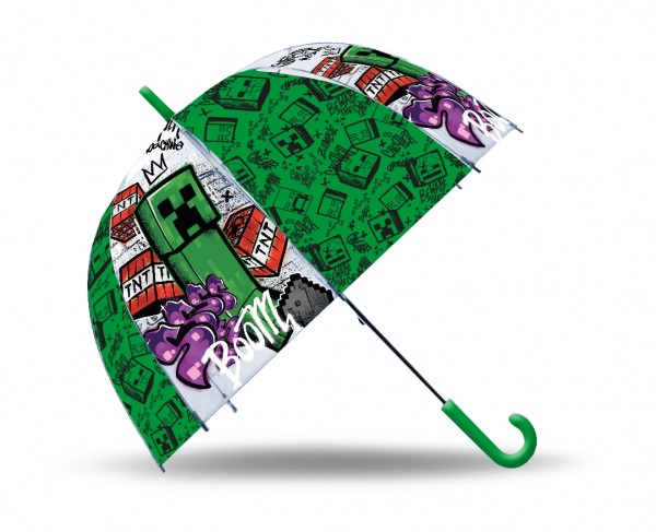 Minecraft transparent paraply | Sport & Träning - Tillbehör - Paraply | GameStuff
