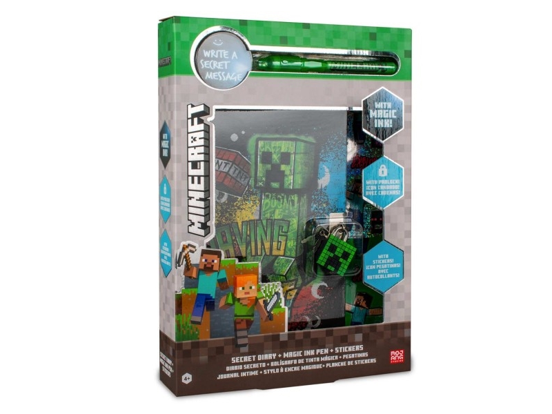 Minecraft-dagbok med magnetljus lång MC00061 965 | Papper & Emballage - Kalendrar & Anteckningsböcker - Kalendare | GameStuff