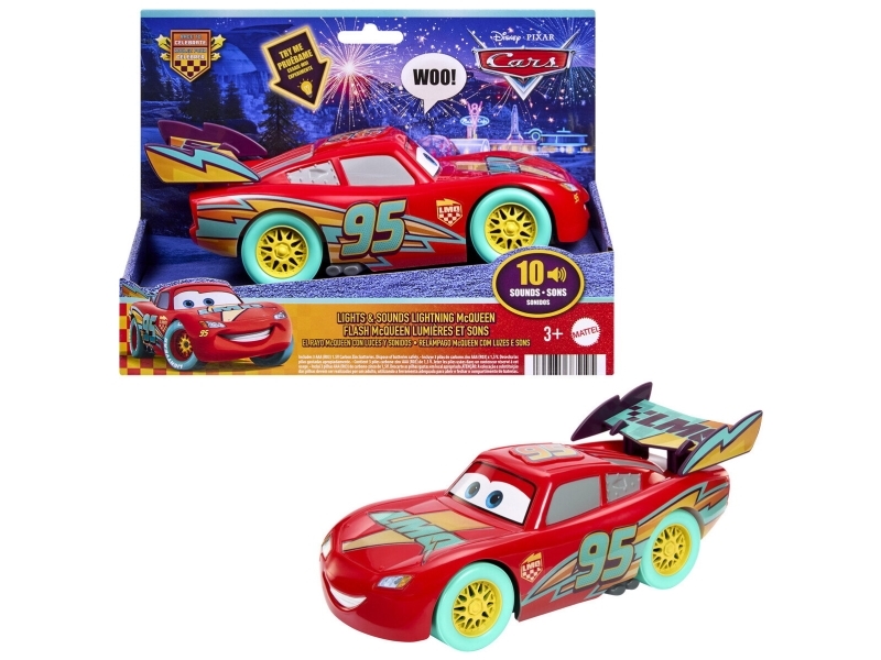 Cars - Lights & Sounds Lightning Mcqueen - Mattel Jmt55