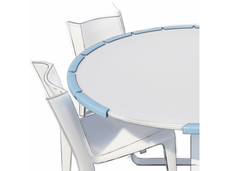 Pe-Profil U 15-25 Multi Blau V-Cut 250M/Stk