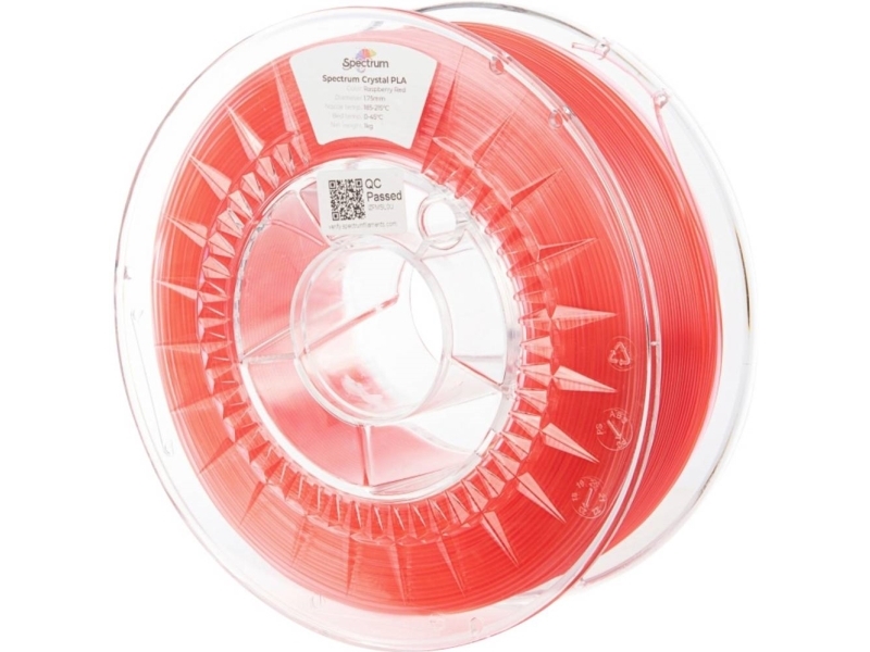 Spectrum Filaments 80885 Pla Crystal Filament Pla-Plast Forhøjet Extrusionsrate 1.75 Mm 1000 G 1 Stk