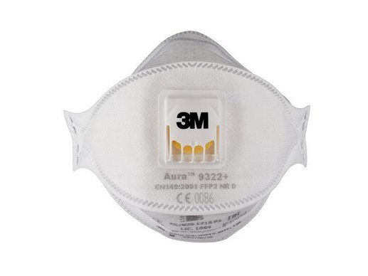 3M 9322Pro10, Kop, Ffp2, Hvid, 10 Stk