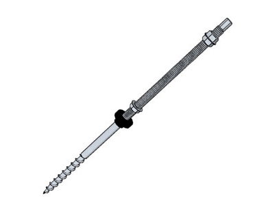 Keno Skrue med dobbelt gevind K-17-200
