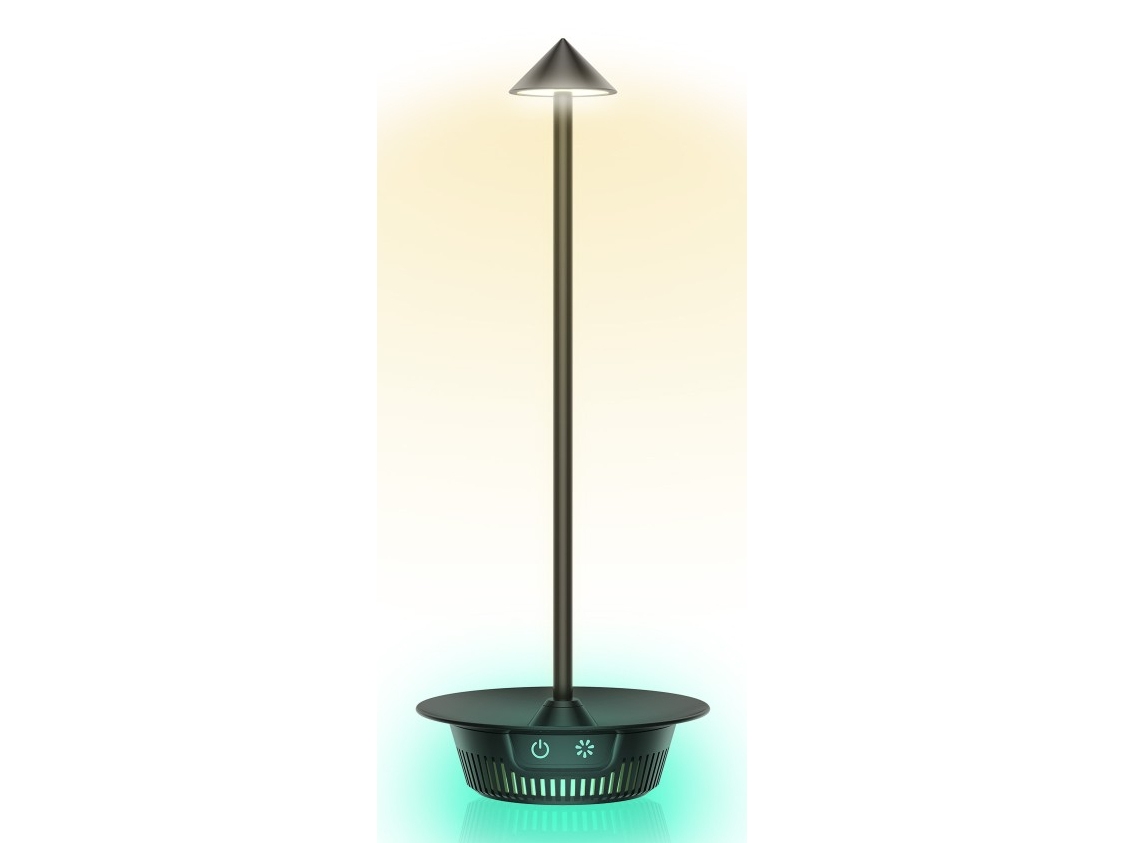 Techly I-Lamp-Table3, Schwarz, Acrylnitril-Butadien-Styrol (Abs), Café, Esszimmer, Garten, Hotel, Wohnzimmer, Restaurant, Design, Ip65, Smd-Led-Modul