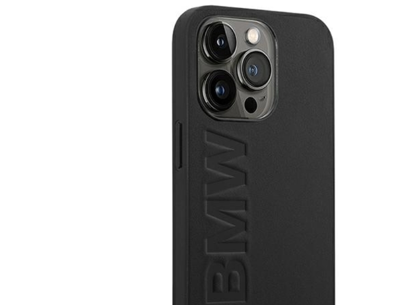 Iphone 14 Pro Max 6.7" Læderstempel-Cover Bmw Bmhcp14xsllbk Sort/Sort