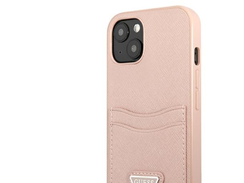 Guess Guhcp13spsatpp Iphone 13 Mini 5,4" Pink/Pink Hardcase Saffianotriangle - Kortholder