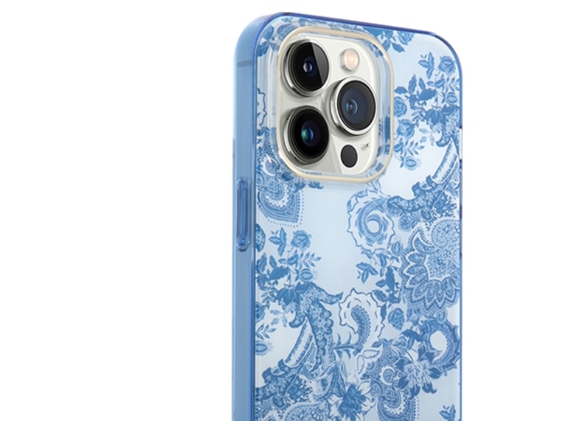 Guess Guhcp14lhgplhb Etui Til Iphone 14 Pro 6,1" Blå/Blå Hardcase Porcelain Collection