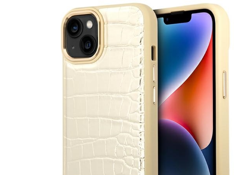 Guess Guhcp14mhgcrhd Iphone 14 Plus 6.7" Gold/Gold Hardcase Croco Collection