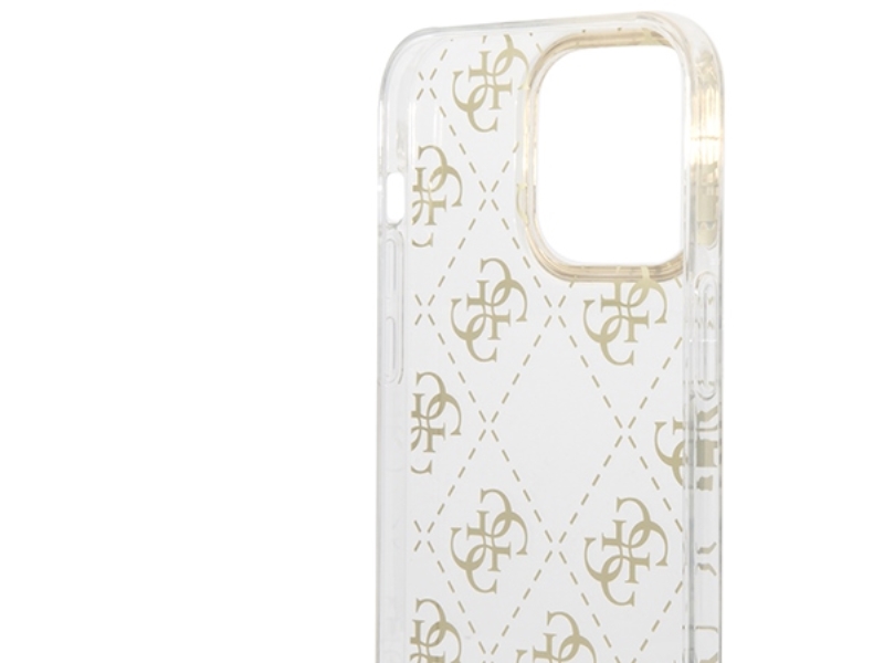 Guess Guhcp14xhg4mhg Iphone 14 Pro Max 6,7&Quot Gold/Gold Hardcase 4G Pattern Script