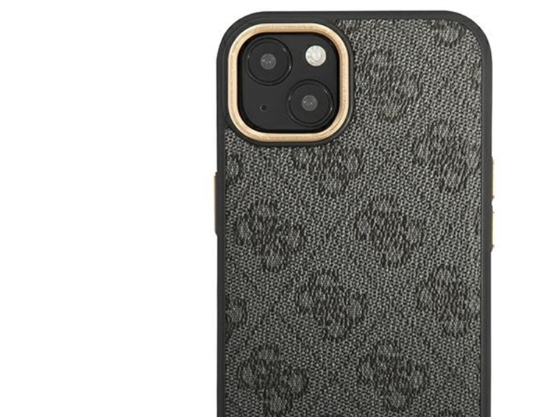 Guess Guhmp14mu4gprk Iphone 14 Plus 6,7" Sort/Sort Hård Cover 4G Logoplate Magsafe
