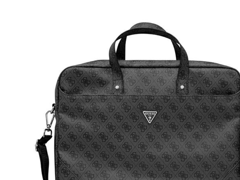Guess laukku GUCB15P4TK 16 musta/musta saffiano 4G kolmio logo