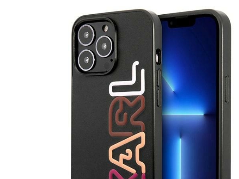 Karl Lagerfeld Multipink Brand Cover Til Iphone 13 Pro / Iphone 13 - Sort
