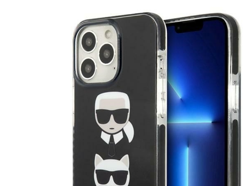 Karl Lagerfeld Karl&Ampchoupette Head Case Für Iphone 13 Pro / Iphone 13 - Schwarz
