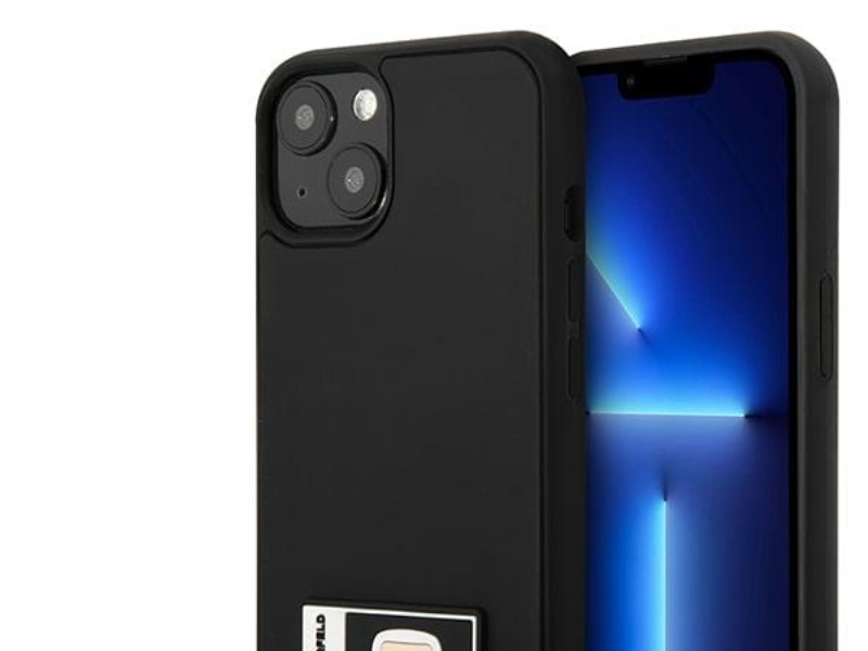 Karl Lagerfeld Ikonik Patch-Cover Til Iphone 13 - Sort