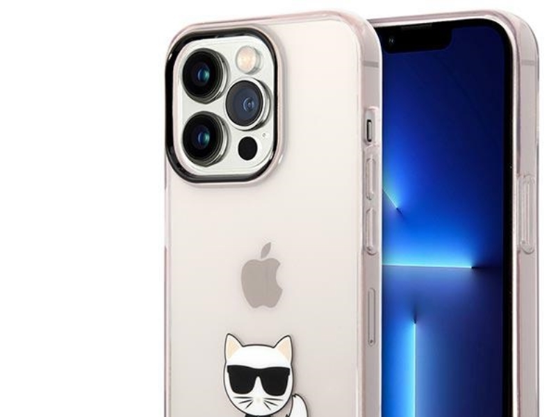 Karl Lagerfeld Klhcp14lcttri Iphone 14 Pro 6,1" Hardcase - Pink/Pink Transparent Choupette Body