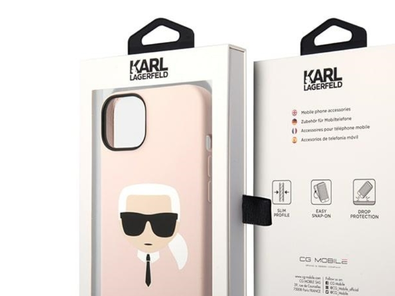 Karl Lagerfeld Klhcp14mslkhlp Iphone 14 Plus 6,7" Hardcase Pink / Pink Silikone Karl's Head