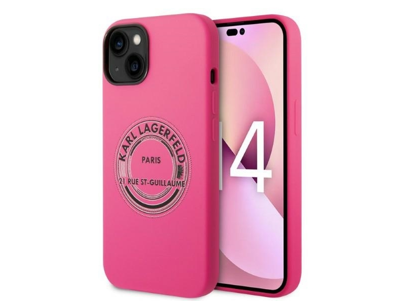 Karl Lagerfeld Klhcp14msrsgrcf Iphone 14 Plus 6,7" Hardcase - Pink/Pink Silikone Rsg
