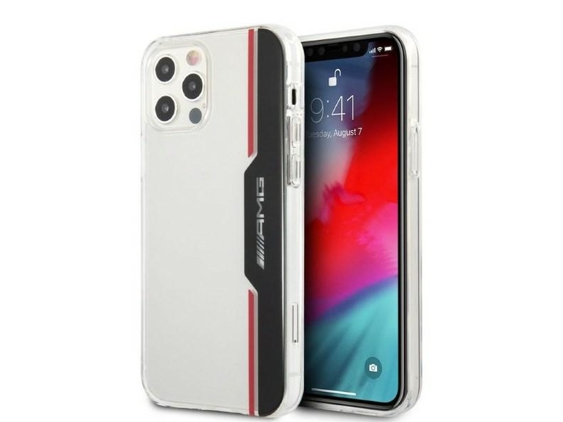 Amg Electroplate Lodret Cover Til Iphone 12 / Iphone 12 Pro - Gennemsigtig