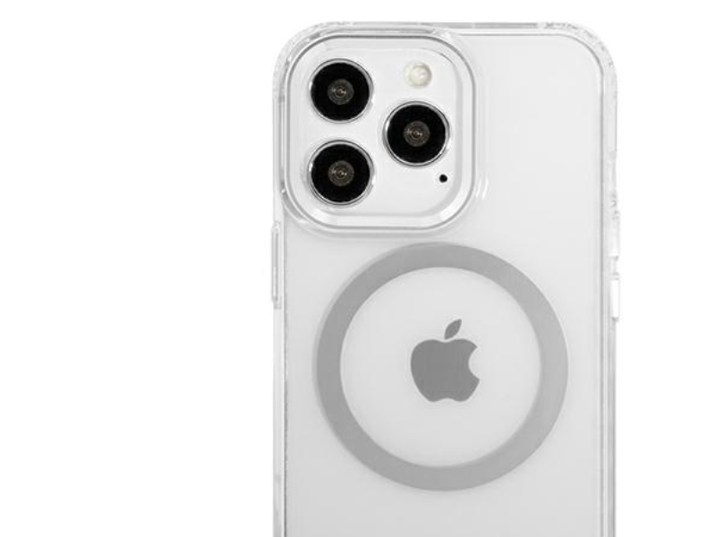 Guess Metal Outline Magsafe Hülle Für Iphone 13 Pro / Iphone 13 - Silber