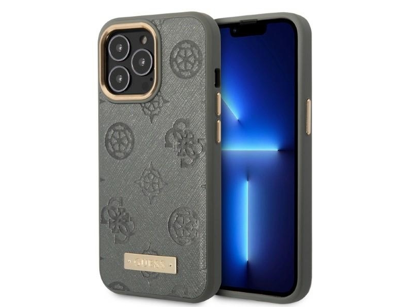 Guess Guhmp13lsapstg Iphone 13 Pro / 13 6,1" Hardcase Peony Magsafe Grå/Grå