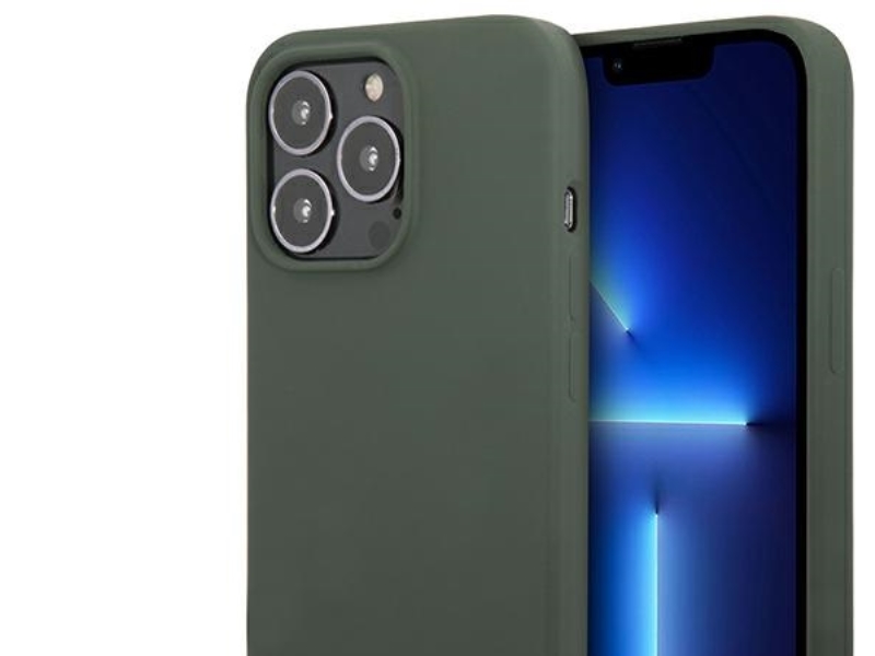 Guess Silikone Logo-Plade Magsafe Cover Til Iphone 13 Pro / Iphone 13 - Grøn