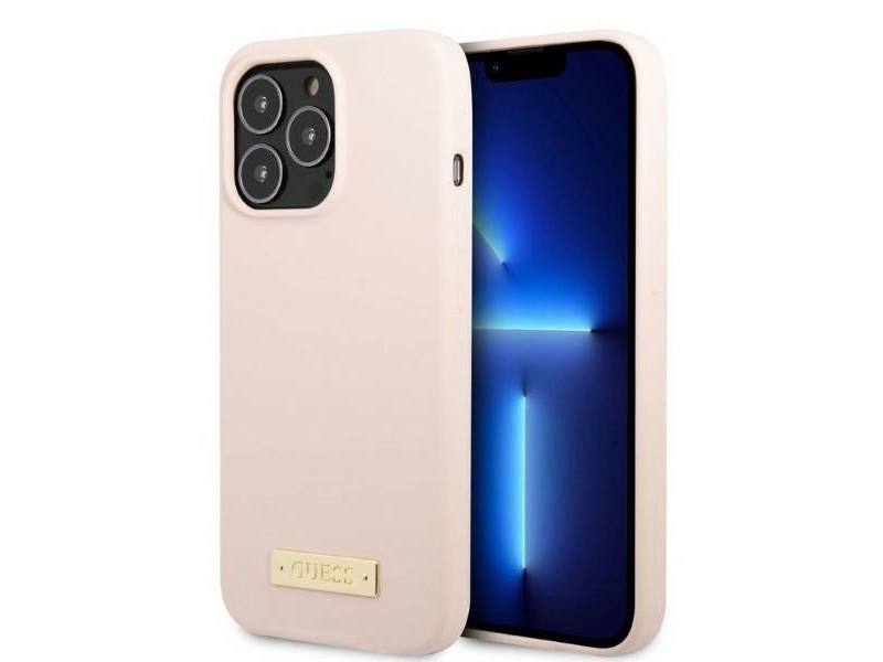 Guess Guhmp13lsplp Iphone 13 Pro / 13 6.1" Pink/Pink Hardcase Mit Silicone Logo Plate Magsafe