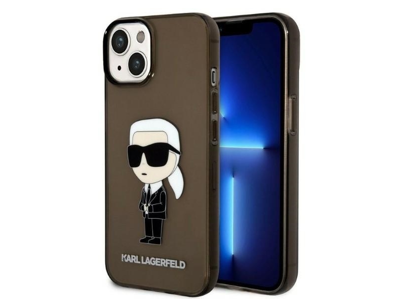 Karl Lagerfeld Ikonik Karl Hülle Für Iphone 14 Plus - Schwarz
