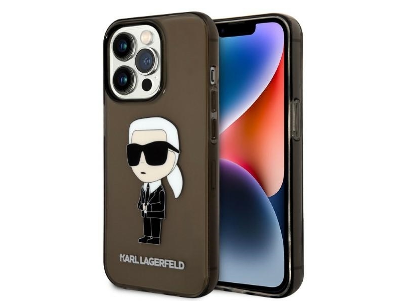 Karl Lagerfeld Ikonik Karl Case Für Iphone 14 Pro Max - Schwarz
