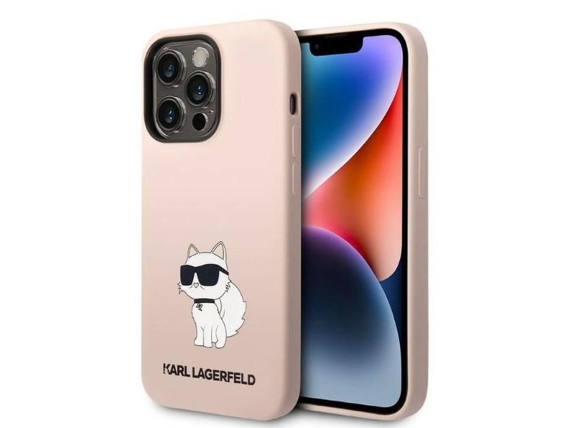 Karl Lagerfeld Silikonhülle Choupette Für Iphone 14 Pro Max - Pink