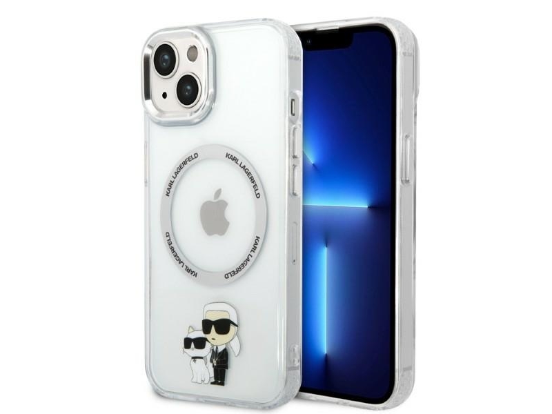 Karl Lagerfeld Klhmp14mhnkcit Iphone 14 Plus 6,7" Hardcase Transparent Iconic Karl&Choupette Magsafe