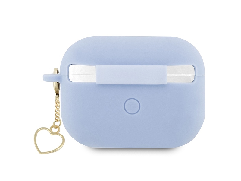 Guess GUAP2LSCHSB AirPods Pro 2-skal blå/blå silikon charm hjärta | Heart Collection