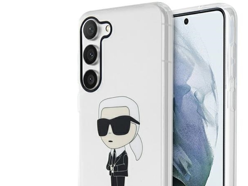 Karl Lagerfeld Klhcs23mhniktct S23+ S916 Transparentes Hardcase Ikonik Karl Lagerfeld
