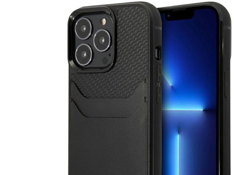 Bmw Bmhcp14l22rsepk Etui Til Iphone 14 Pro 6.1&Quot - Sort/Sort Læder Med Kortholder