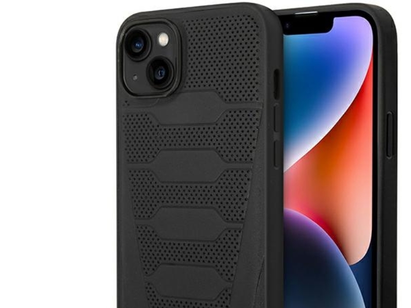 Hurtel Bmw Bmhcp14s22rpsk Hülle Für Iphone 14 6.1" - Schwarz/Schwarz Ledersitz-Muster