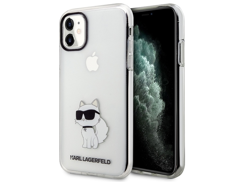 Karl Lagerfeld Ikonik Choupette Cover Til Iphone 11 / Xr - Transparent