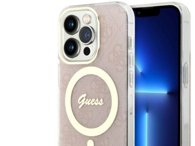 Guess Guhmp14lh4stp Iphone 14 Pro 6,1" Pink/Pink Hardcase 4G Magsafe