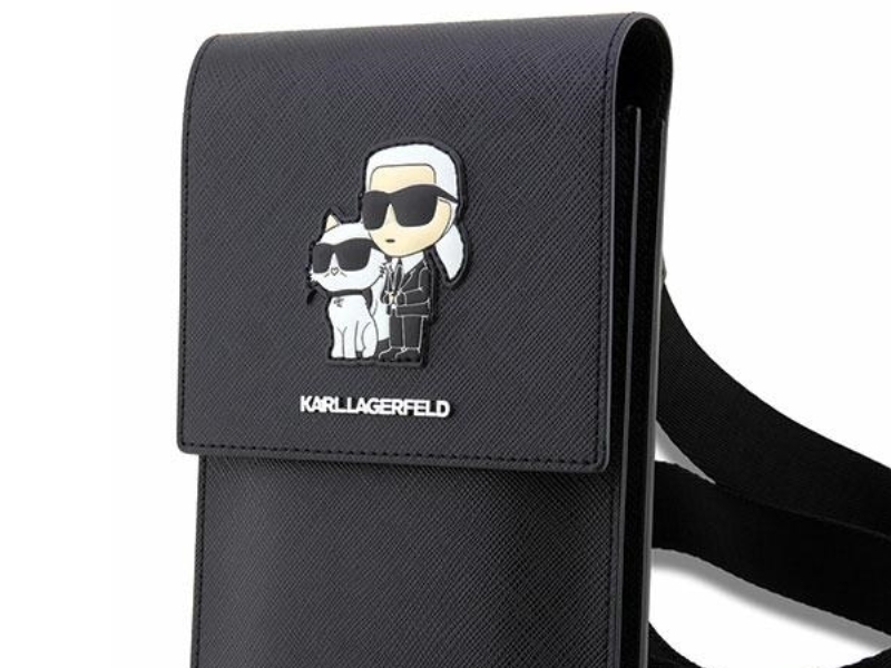 Karl Lagerfeld Håndtaske KLWBSAKCPMK sort/sort Saffiano Karl &amp  Choupette