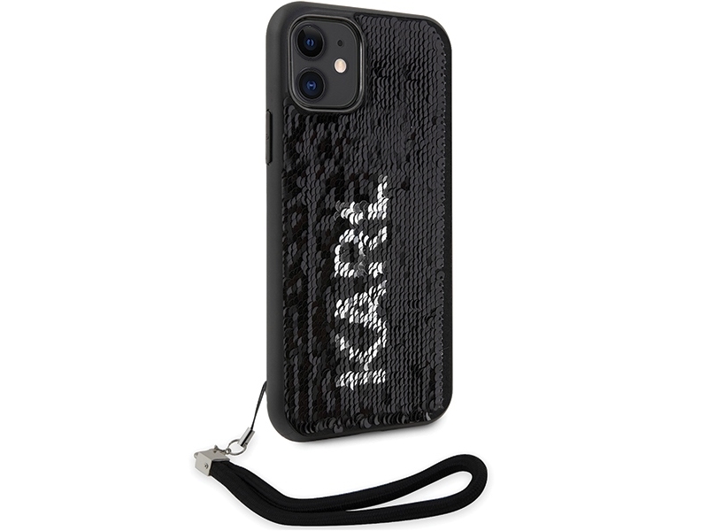 Karl Lagerfeld Klhcn61psqrks Iphone 11 / Xr 6.1" Hardcase Silber/Silber Mit Pailletten-Schnur