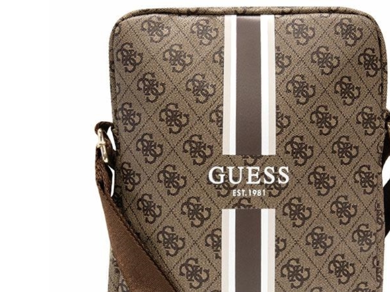 Krepšys planšetiniam kompiuteriui 10″  Guess 4G Stripes (GUTB10P4RPSW) rudos spalvos
