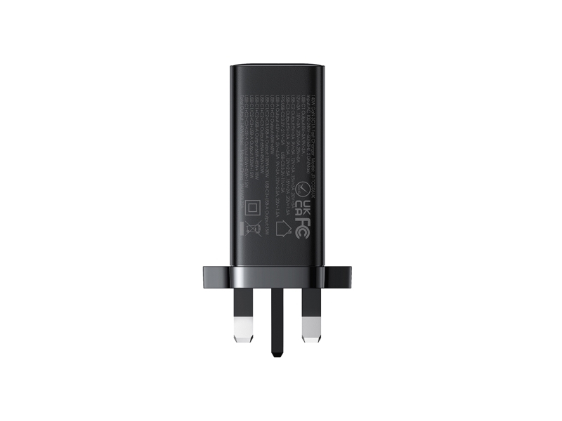 Joyroom GaN-oplader UK Joyroom JR-TCG05UK 140 W: 3x USB-C/USB-A + kabel (USB-C/USB-C), 240 W 1,2 m