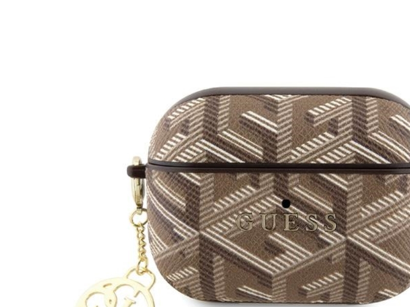 Guess Guess Guap2pgce4cw Airpods Pro 2 (2022/2023) Hülle Bronze/Braun Gcube Charm