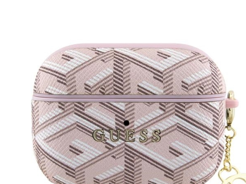 Guess Guess Guappgce4cp Airpods Pro Cover Rot/Pink Gcube Charm